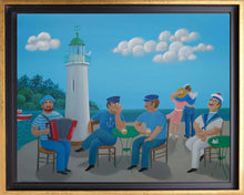 Charger l'image dans la galerie, LORAND Jean-Pierre  : Le café du phare , Tableau encadré