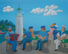 Charger l'image dans la galerie, LORAND Jean-Pierre  : Le café du phare , Tableau