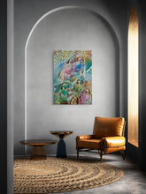 Charger l'image dans la galerie, AL HATTAB - Amour et paix (tableau, Huile / Toile), mise en situation