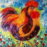 GUERRY Christiane - La Marquise (tableau, Acrylique  / toile)