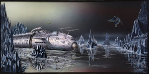 VAN QUICKENBORNE Thierry - La chenille, tableau, Acrylique et Huile sur toile ou impression sur dibond
