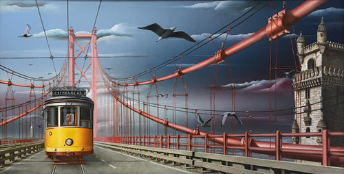 VAN QUICKENBORNE Thierry - Lisboa, tableau, Acrylique et Huile sur toile ou impression sur dibond