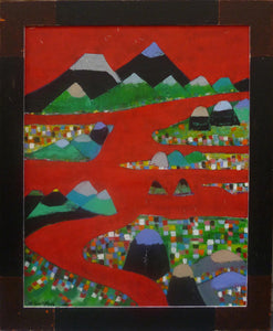 Al COURTY : Le fleuve rouge (Viet-Nam) (huile sur toile) - ART ET MISS