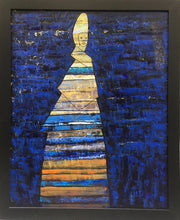 Charger l&#39;image dans la galerie, AL COURTY - Passante dans la nuit africaine (tableau, Huile / toile) - ART ET MISS