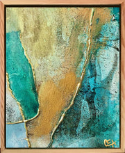 Charger l&#39;image dans la galerie, ALEXANDER Olivia : Luminous seas 2 (Tableau, technique mixte sur toile) - ART ET MISS