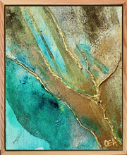 Charger l&#39;image dans la galerie, ALEXANDER Olivia : Luminous seas 4 (Tableau, technique mixte sur toile) - ART ET MISS