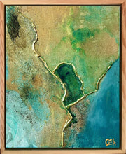 Charger l&#39;image dans la galerie, ALEXANDER Olivia : Luminous seas 5 (Tableau, technique mixte sur toile) - ART ET MISS
