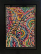 ALLIAUME Gilles - Escape zone (tableau, Acrylique et posca / papier) - ART ET MISS