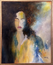 Charger l&#39;image dans la galerie, BEALAFF-GIROTTO Béa - Au-delà du regard (tableau, portrait femme, Huile / toile) - ART ET MISS