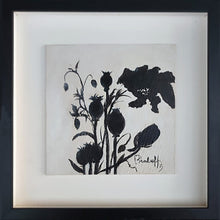 Charger l&#39;image dans la galerie, BEALAFF-GIROTTO Béa - Coquelicot en fleur (tableau, encadré, encre/carton entoilé) - ART ET MISS