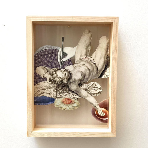 BLONDEL Sidonie - Gravure (Collage sous verre cadre bois) - ART ET MISS