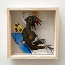 Charger l&#39;image dans la galerie, BLONDEL Sidonie - Madeleine (Collage sous verre cadre bois) - ART ET MISS