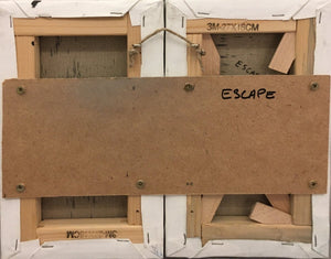 CAALISTA - Diptyque " Escape" (tableau, Acrylique, mixte / toile) - ART ET MISS