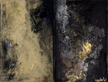 Charger l&#39;image dans la galerie, CAALISTA - Diptyque &quot;Soul shadow&quot; (tableau, Acrylique, mixte / toile) - ART ET MISS