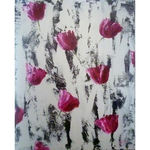 CARDOSO Peggy - Tulipes (tableau, Acrylique / toile) - ART ET MISS