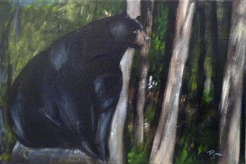 CARDOSO Peggy - Un ours plutôt bien léché (tableau, Acrylique / toile) - ART ET MISS