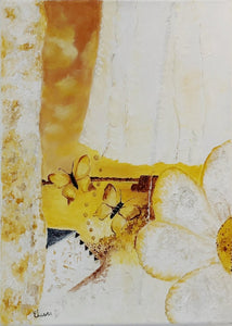 CHESCA - Géographie improbable jaune (tableau, technique mixte / toile) - ART ET MISS