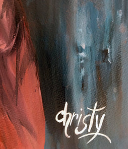CHRISTY - Dans l'ombre (tableau, encre et aquarelle / papier) - ART ET MISS