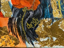 Charger l&#39;image dans la galerie, CHRISTY - Doux regard aux coquelicots (tableau, techniques mixtes marouflé sur toile) - ART ET MISS