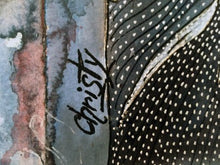 Charger l&#39;image dans la galerie, CHRISTY - Regard lointain (tableau, encre et aquarelle / papier) - ART ET MISS