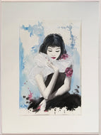 CHRISTY - Une certaine délicatesse (tableau, encre et aquarelle / papier) - ART ET MISS