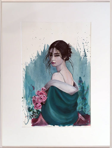 CHRISTY - Volupté harmonieuse(tableau, encre de soie et aquarelle / papier) - ART ET MISS