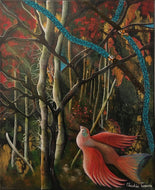 COCCINA Claudia : Liberté (Tableau, Acrylique et tissu sur toile) - ART ET MISS