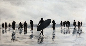 COLOMÈS Didier - Glisser sur les vagues de ses rêves (tableau, Acrylique / papier) - ART ET MISS