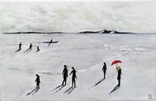 Charger l&#39;image dans la galerie, COLOMÈS Didier - La mer a ses raisons, le parapluie rouge aussi. (tableau, Acrylique / papier) - ART ET MISS