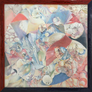 COUTEAU Maryse-Anne : Heure absente (Tableau, crayon de couleur sur papier) - ART ET MISS