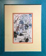 COUTEAU Maryse-Anne : Le messager (Tableau, encre sur papier) - ART ET MISS