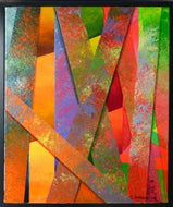 DARDEAU Monique - Intersection, tableau, Acrylique sur toile - ART ET MISS