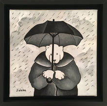 Charger l&#39;image dans la galerie, DESCHAMPS-KUS Jocelyne - Ours sous la pluie (tableau, Acrylique/toile) - ART ET MISS