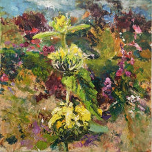 Charger l&#39;image dans la galerie, Ellen GEERTS : Jardin 4 - Phlomis (Tableau, huile sur bois) - ART ET MISS