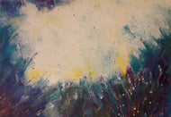 GUERRY Christiane - Une histoire en bleu (tableau, Acrylique / toile) - ART ET MISS