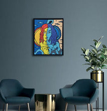 Charger l&#39;image dans la galerie, JASON BLAK - Coucher de soleil (tableau, Acrylique et marqueur / toile) - ART ET MISS
