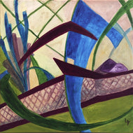 LALLEMENT Martine - Le camp - Composition III (tableau, Acrylique sur toile) - ART ET MISS