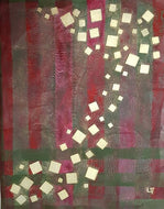 LALLEMENT Martine - Petits carrés (tableau, acrylique et collages / papier) - ART ET MISS