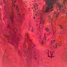 Charger l&#39;image dans la galerie, LALLEMENT Martine - Rêves en rouges (tableau, technique mixte nacrée / toile) - ART ET MISS