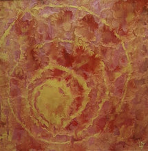 Charger l&#39;image dans la galerie, LALLEMENT Martine - Spirale du succès (tableau, technique mixte nacrée / bois) - ART ET MISS