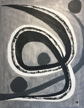 Charger l&#39;image dans la galerie, LALLEMENT Martine - Suivre la courbe (tableau, Mixte sur toile) - ART ET MISS