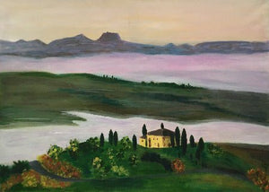 LALLEMENT Martine - Toscane (tableau, huile sur toile) - ART ET MISS