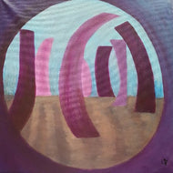 LALLEMENT Martine - Vision urbaine (tableau, acrylique / toile) - ART ET MISS