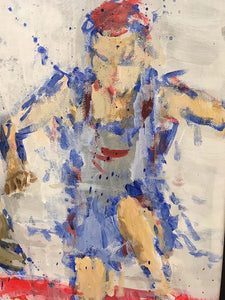 LANZI Arno : Athletisme 10 (Tableau, acrylique sur toile) - ART ET MISS
