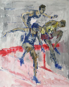 LANZI Arno : Athletisme 4 (Tableau, acrylique sur toile) - ART ET MISS
