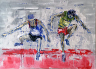 LANZI Arno : Athletisme 5 (Tableau, acrylique sur toile) - ART ET MISS