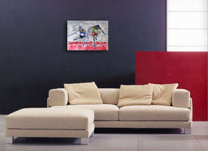 LANZI Arno : Athletisme 5 (Tableau, acrylique sur toile) - ART ET MISS