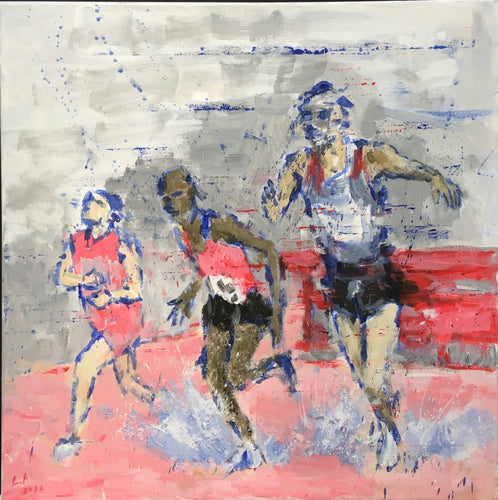 LANZI Arno : Athletisme 6 (Tableau, acrylique sur toile) - ART ET MISS