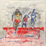 LANZI Arno : Athletisme 9 (Tableau, acrylique sur toile) - ART ET MISS