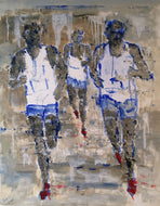 LANZI Arno : Marathon 1 (Tableau, acrylique sur toile) - ART ET MISS
